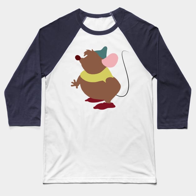 Hungry Little Mouse Baseball T-Shirt by beefy-lamby